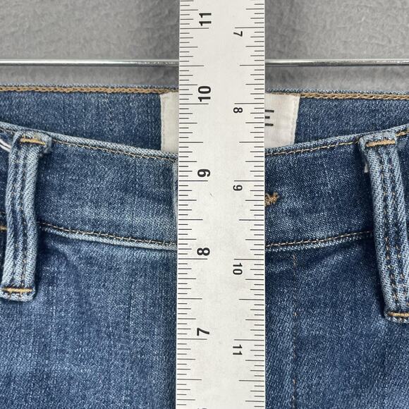 Frame Le High Skinny Jeans Womens 26 Distressed Raw Hem Liverpool Denim Pants - Picture 11 of 12